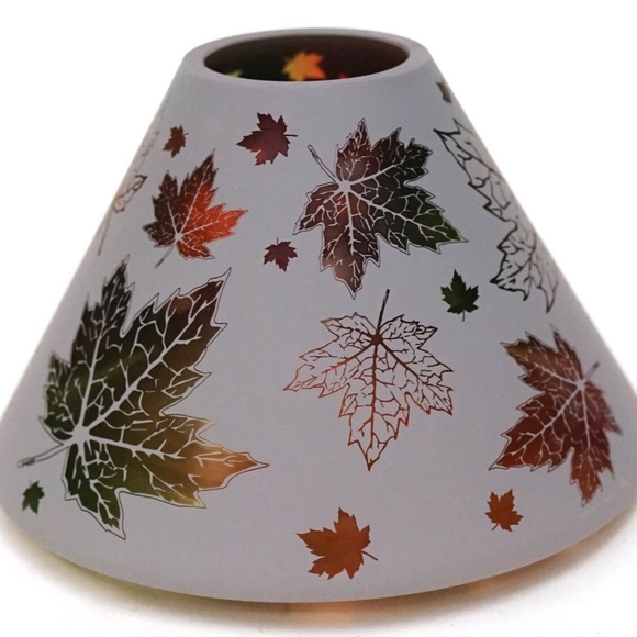Yankee Candle Fall Oak Maple Leaf Frost Jar Shade - Picture 2 of 2